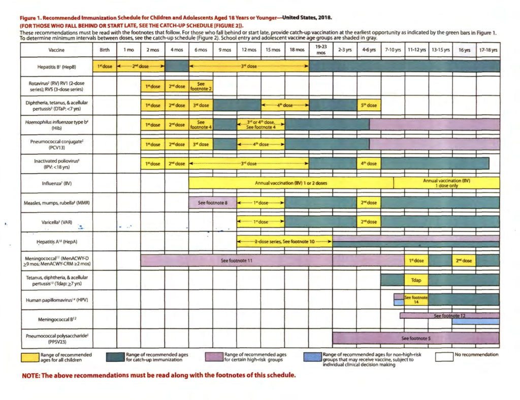 Immunization Chart 2019